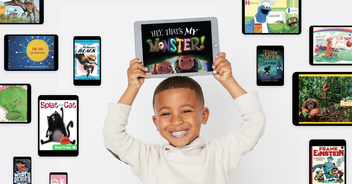 Instantly access 40,000 high-quality books for kids