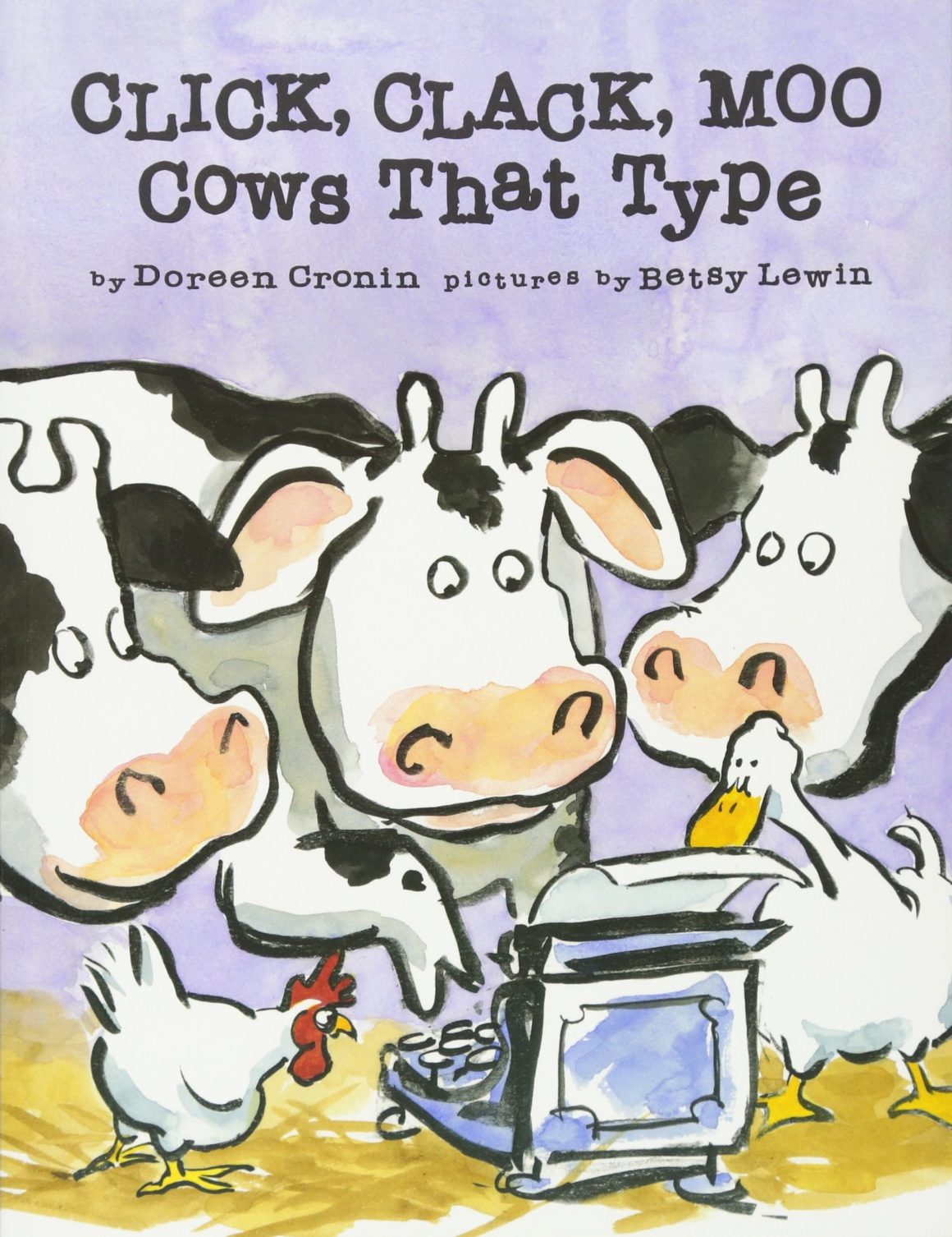Funny children's books: Click, Clack, Moo Cows That Type