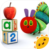 Hungry Caterpillar Play School is a great app for teaching shapes and colors to preschoolers!