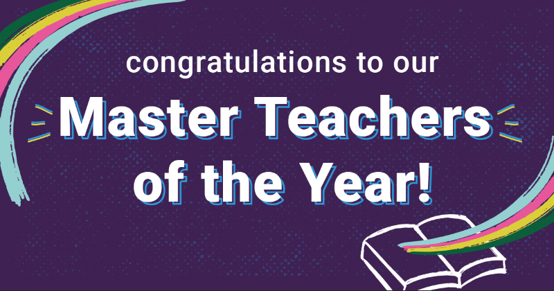 Congrats to our Epic Master Teachers of the Year!