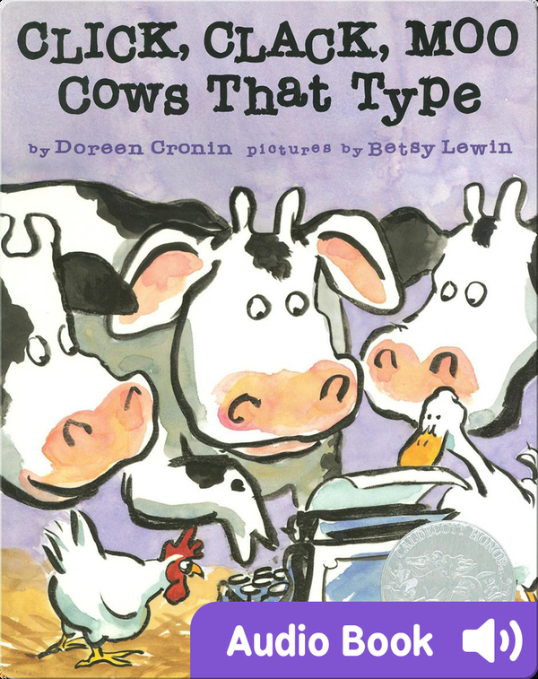 children's picture book authors: Click, Clack, Moo - Cows That Type