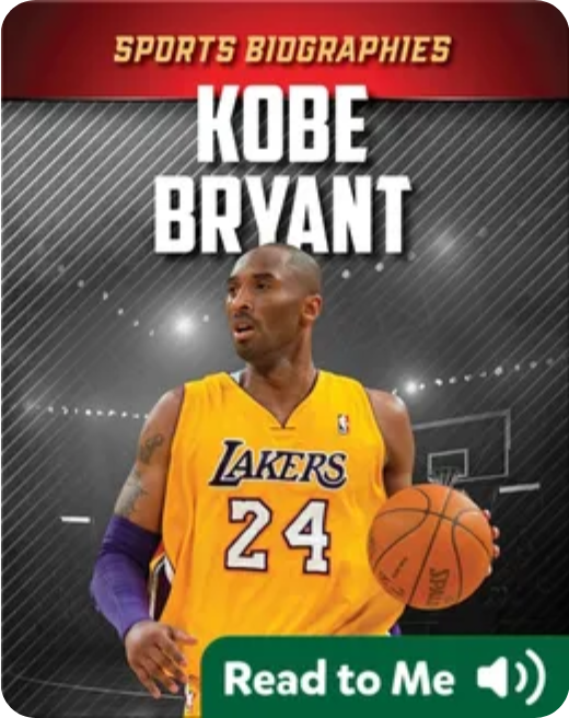 Young reader exploring Kobe Bryant sports biography on Epic