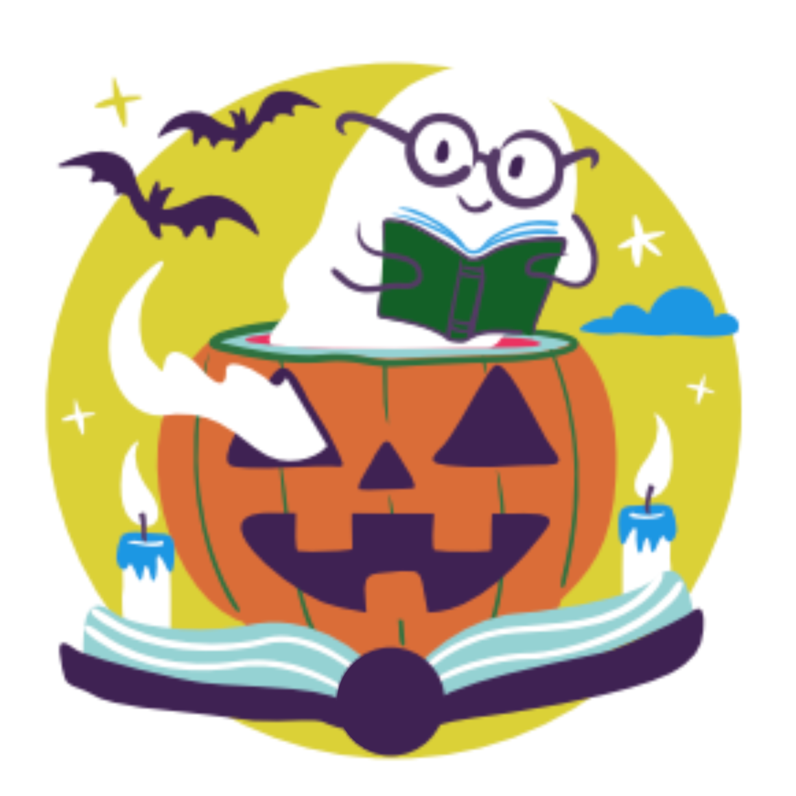 Students decorating unique pumpkin templates inspired by Spookley the Square Pumpkin during a classroom activity.