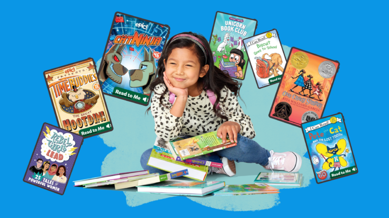 Kids reading new October book releases on Epic – Cat Ninja and other Read-To-Me books for kids
