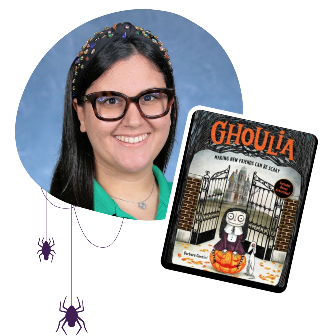 Cover of Ghoulia by Barbara Cantini, a not-so-scary Halloween story about friendship and being brave.
