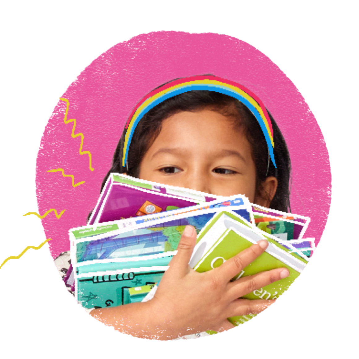 Child reading an online book on a tablet using Epic