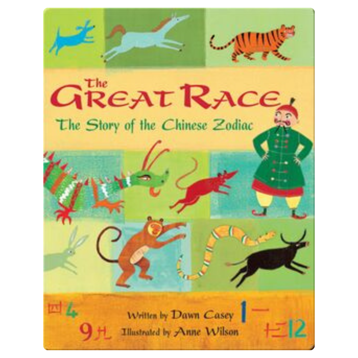 Ambassador Jessica Caldwell with her book pick The Great Race used for Lunar New Year and Chinese zodiac activities.