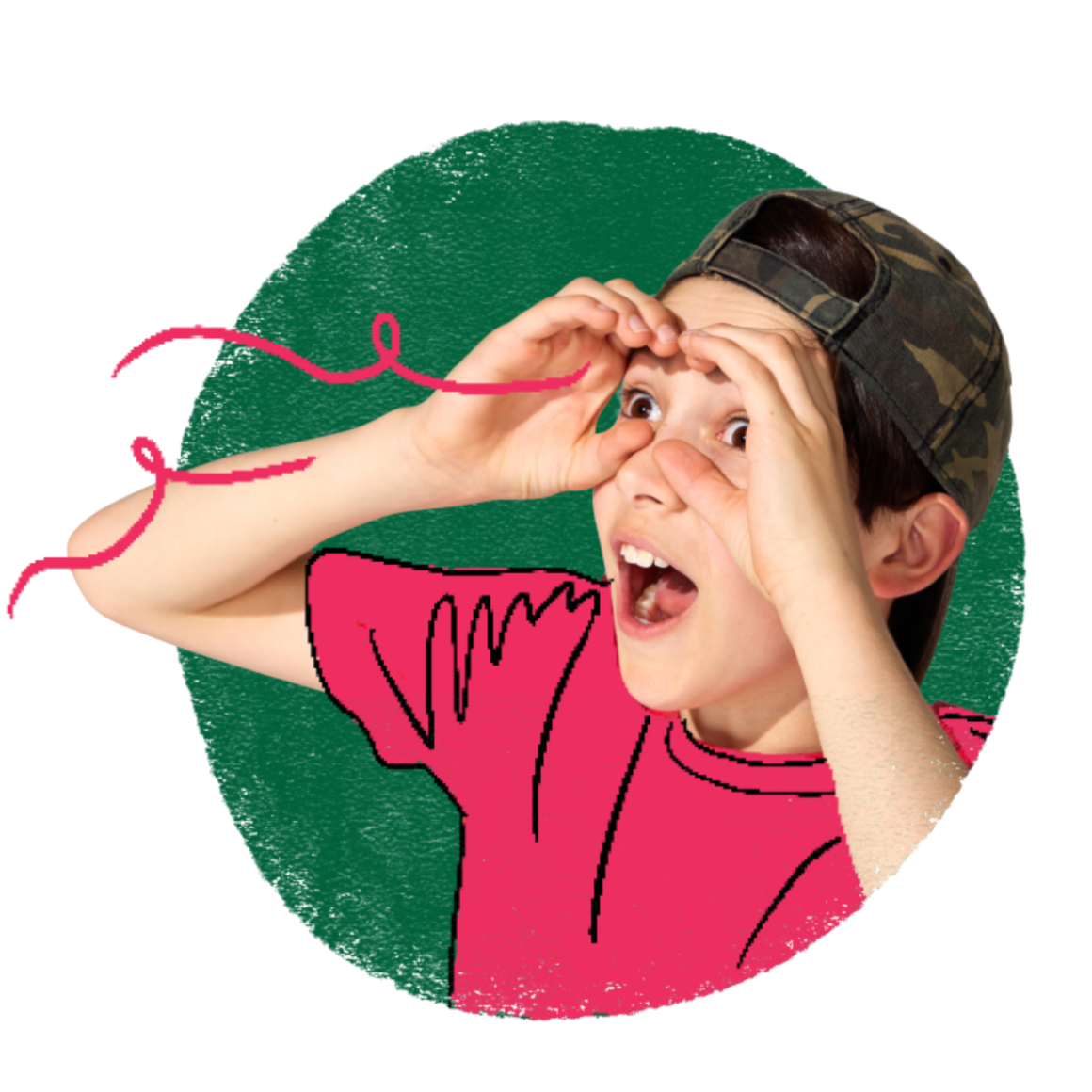 Happy kids reacting with excitement while using the Epic Books online reading app during free trial