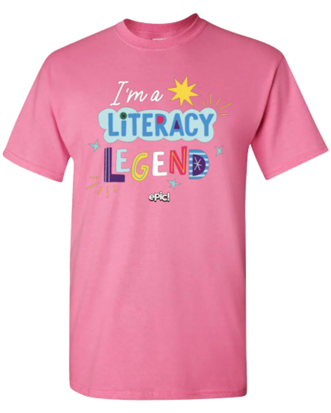 Epic Literacy Legends t-shirt included in Teacher Appreciation Week gift package